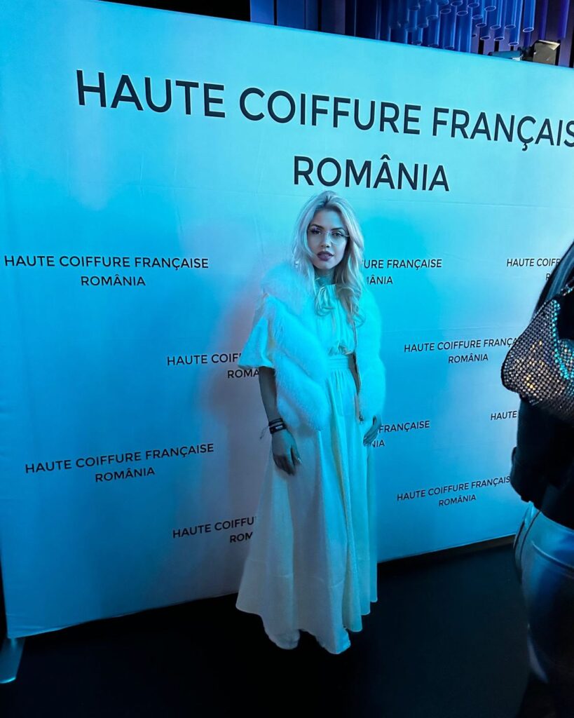Gabriela Stoian pe scenă la Haute Coiffure Française România