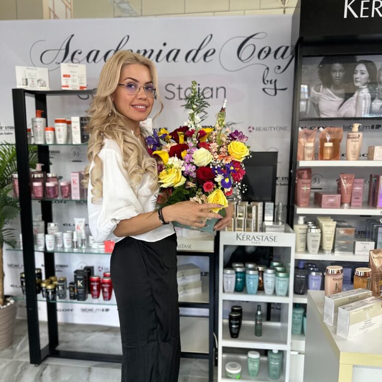 Gabriela Stoian în salonul Amelie Studio