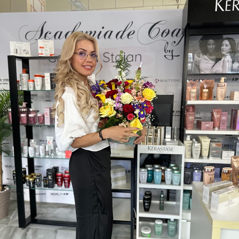 Gabriela Stoian în salonul Amelie Studio